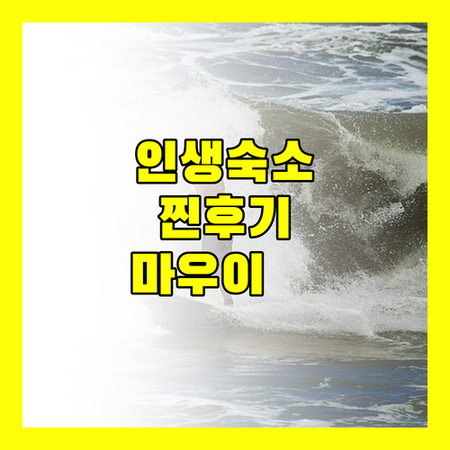 쉐라톤 마우이 리조트, 왜 인생 숙소일까? 생생한 후기로 알아보는 매력!