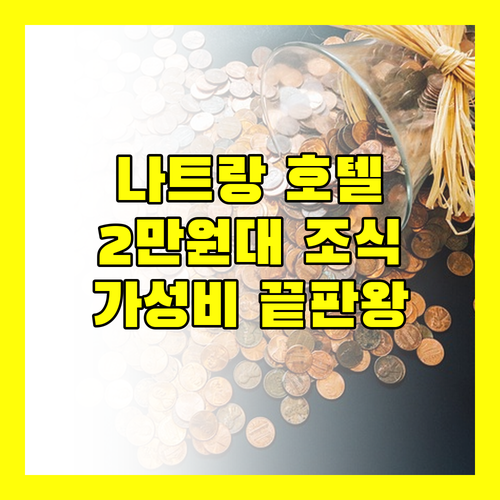 나트랑 리젤 호텔.. 2만 원대에 조식 포함! 가성비 끝판왕 숙소!