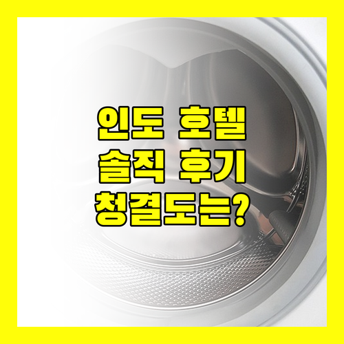 인도 호텔, Hotel Jhandi Palace.. 솔직 후기! 청결도는 기대 이하?