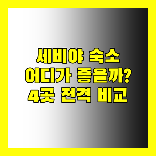 세비야 여행 숙소 고민 끝! 호텔 무리요 vs 슬로우 스위트 세타스 vs 아드리아노 부티크 vs 푸에르타 데 세비야 전격 비교!