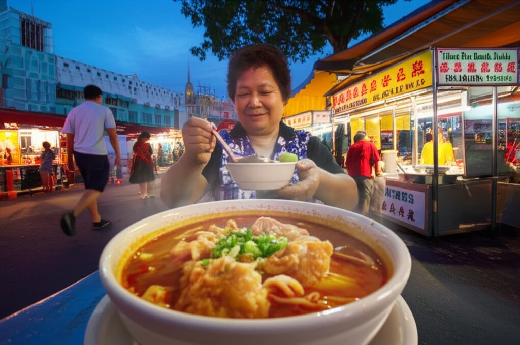 페낭 길거리 음식 풍경