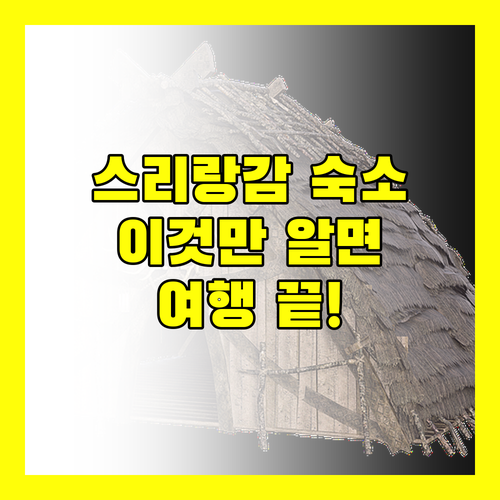 스리랑감 여행객 필독! Srirengavilasam Elite 숙소, 이것만 알고 가세요