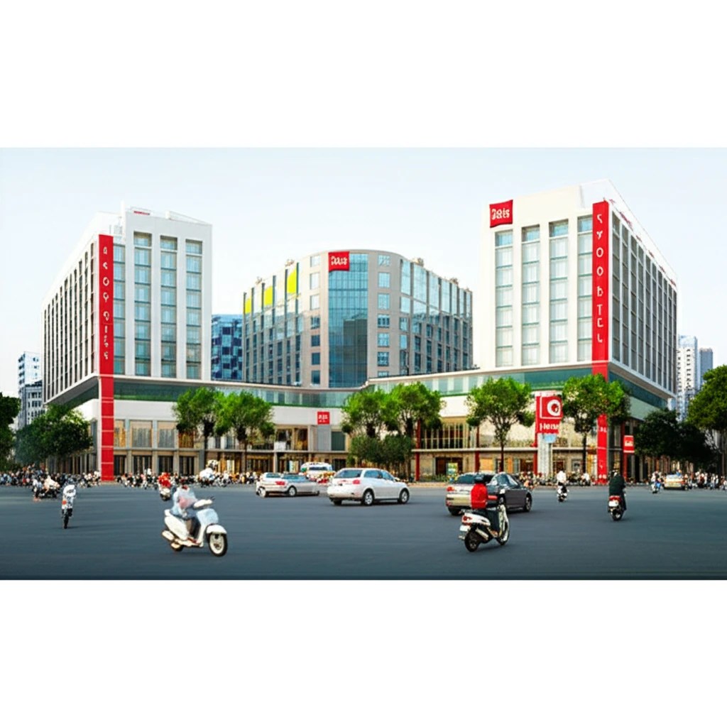 호치민 시내 풍경 이미지