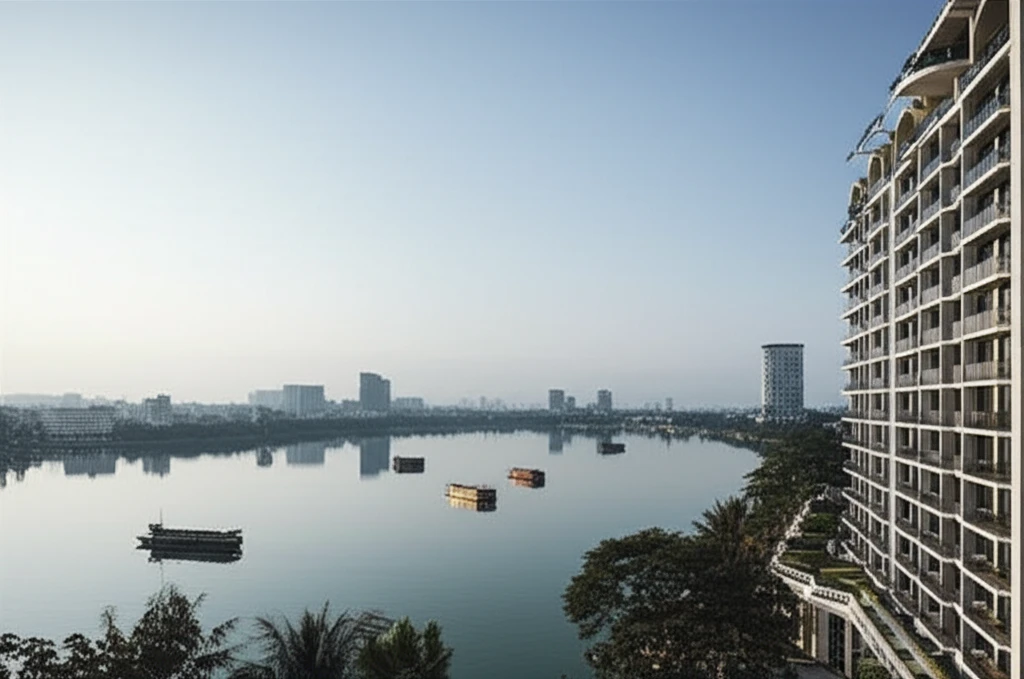 하노이 쉐라톤 호텔 주변 서호 풍경