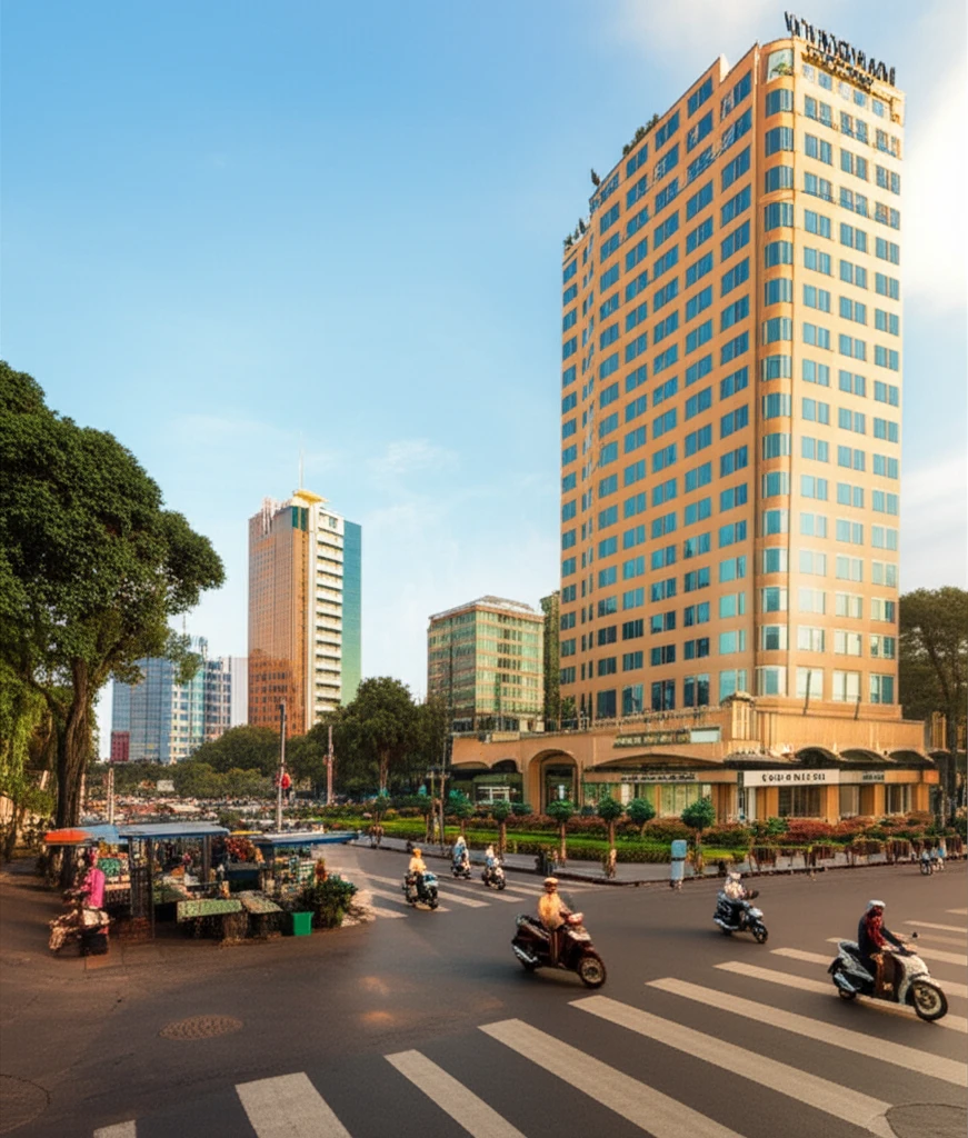 호치민 윈덤 호텔 전경