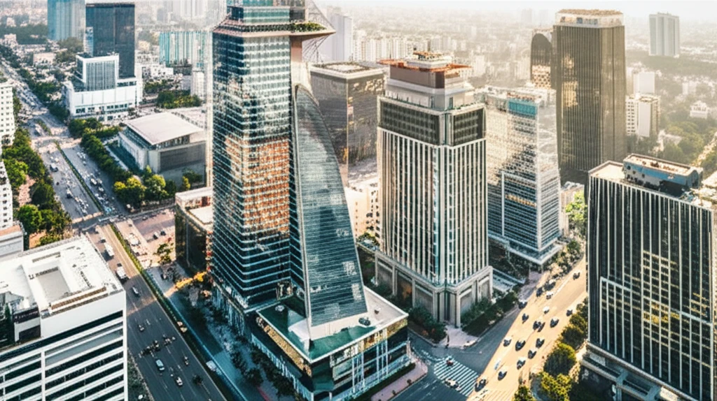 호치민 롯데호텔 주변 도시 전경