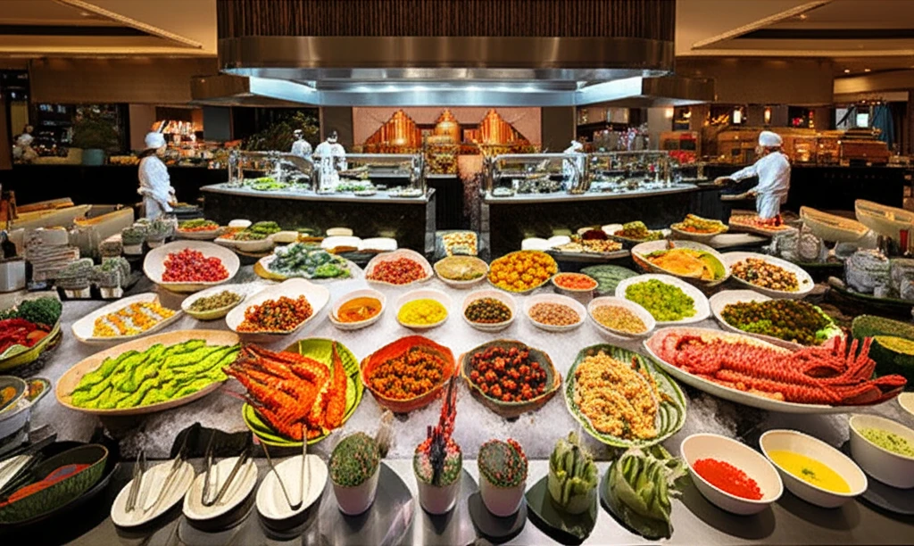 오븐 도어 레스토랑 내부