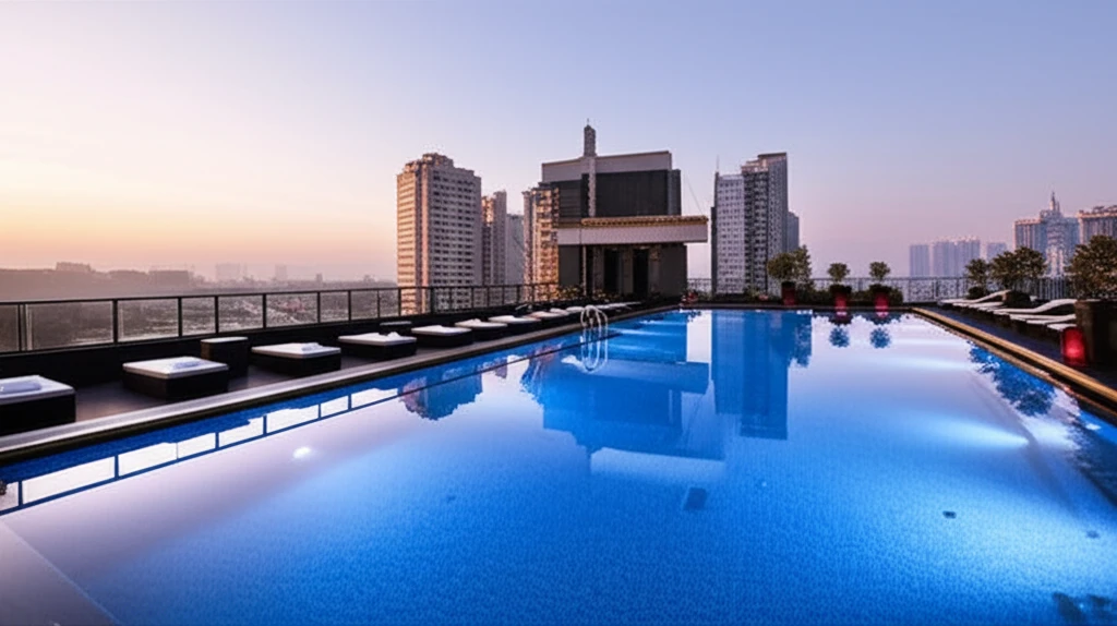 호치민 윈덤 루프탑 수영장