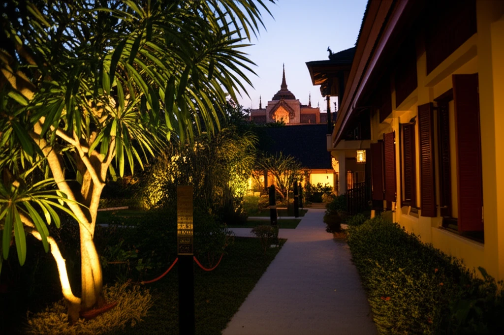 루앙프라방 빌라 산티 야경