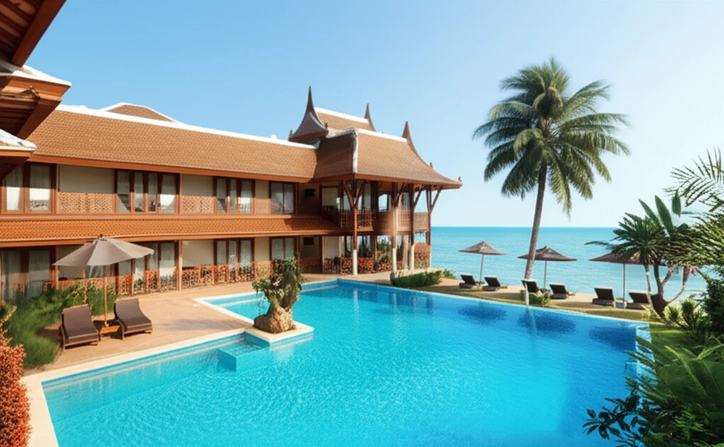 푸켓 반 타이 비치 리조트의 평화로운 풍경