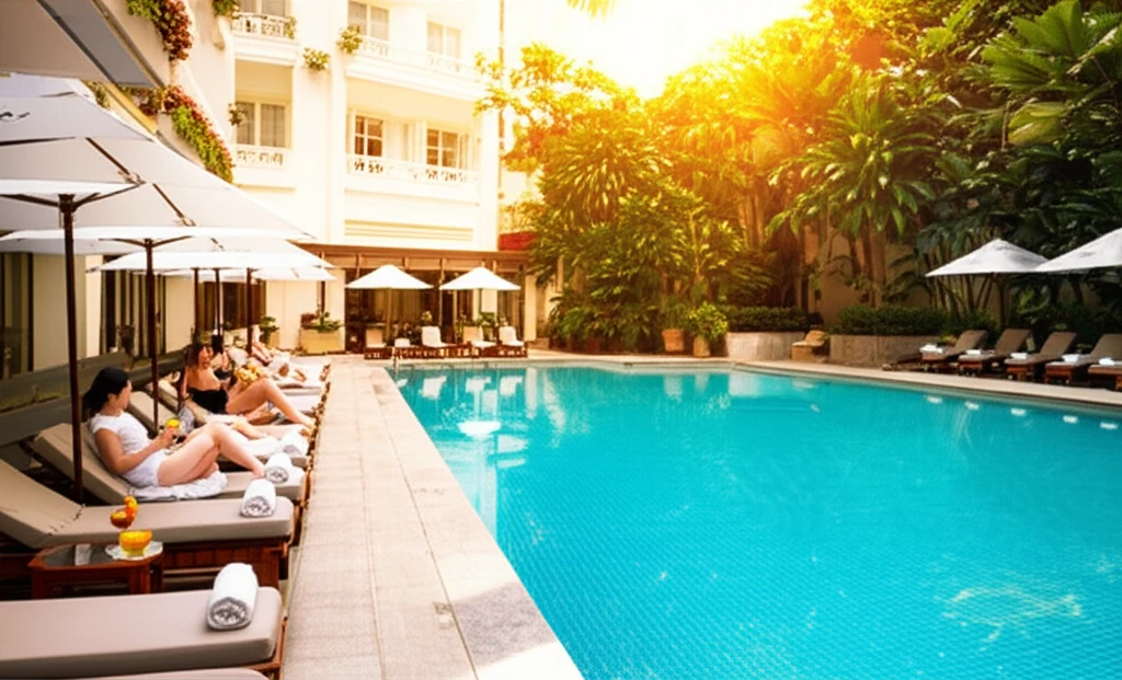 호치민 파크 하얏트 야외 수영장