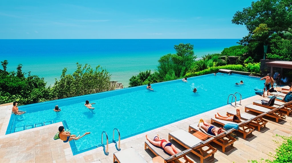 하얏트 리젠시 야외 수영장 이미지