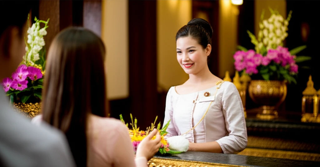 루앙프라방 빌라 산티 침실