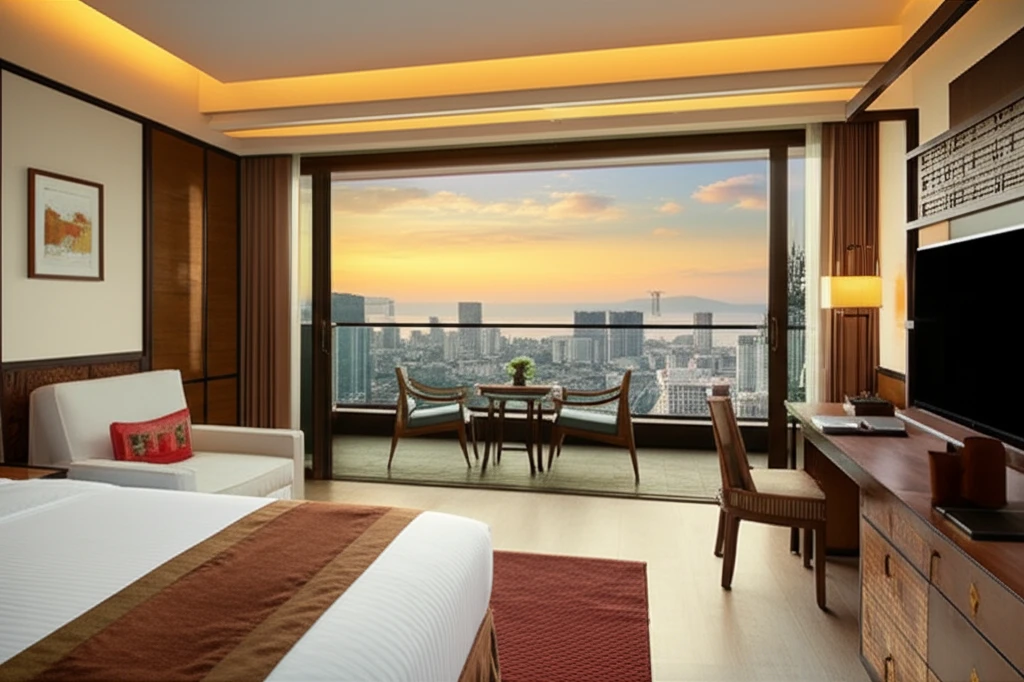 페낭 힐튼 야경 이미지