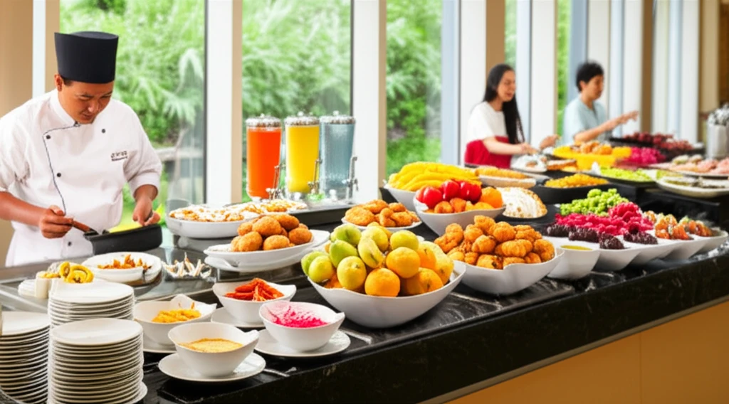 푸켓 반 타이 비치 리조트 야외 다이닝