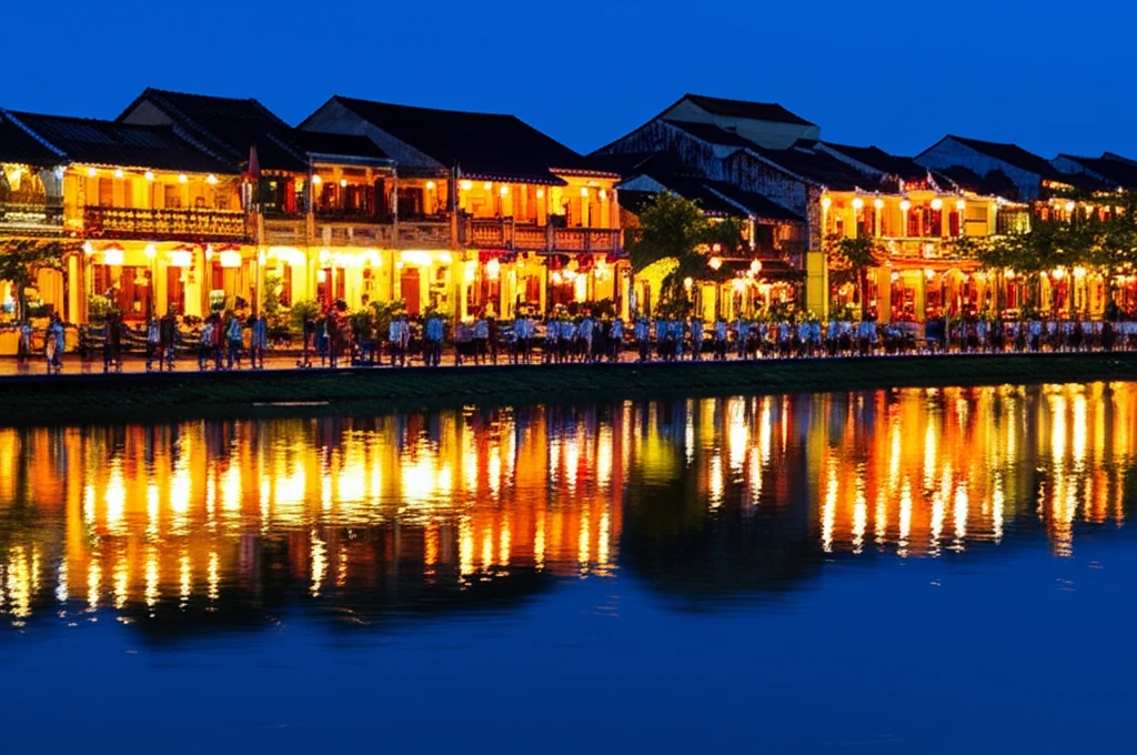 호이안 고대 도시 야경