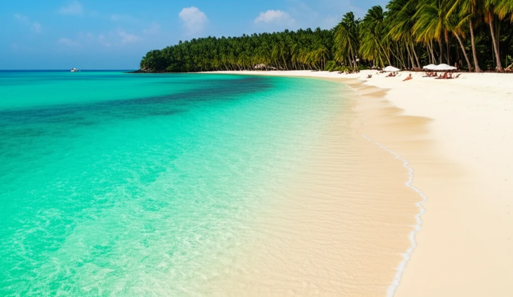 보라카이 샹그릴라 프라이빗 비치 전경