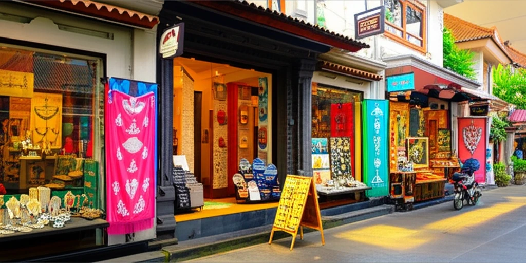 세미냑의 예술적인 부티크 상점