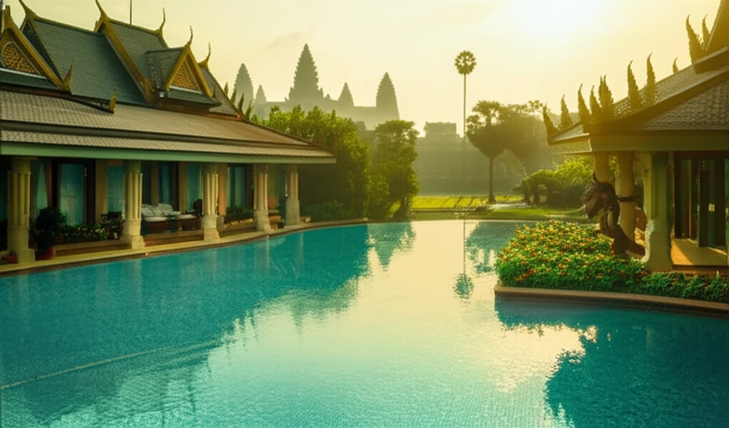 앙코르와트 파크 하얏트 외관 또는 로비의 장엄한 모습