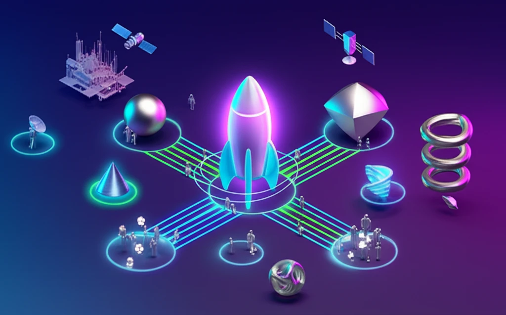 우주 데이터센터 개념도 AI 연산 인프라